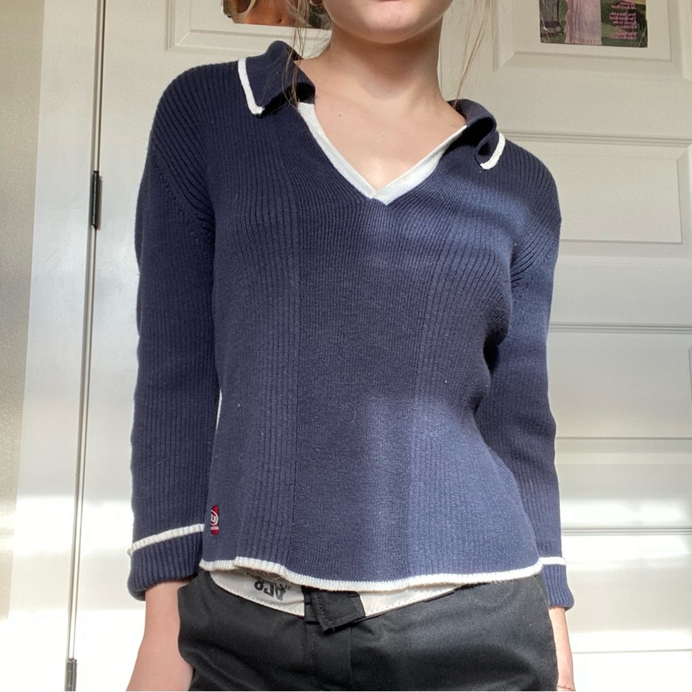 Vintage Navy Blue Sweater